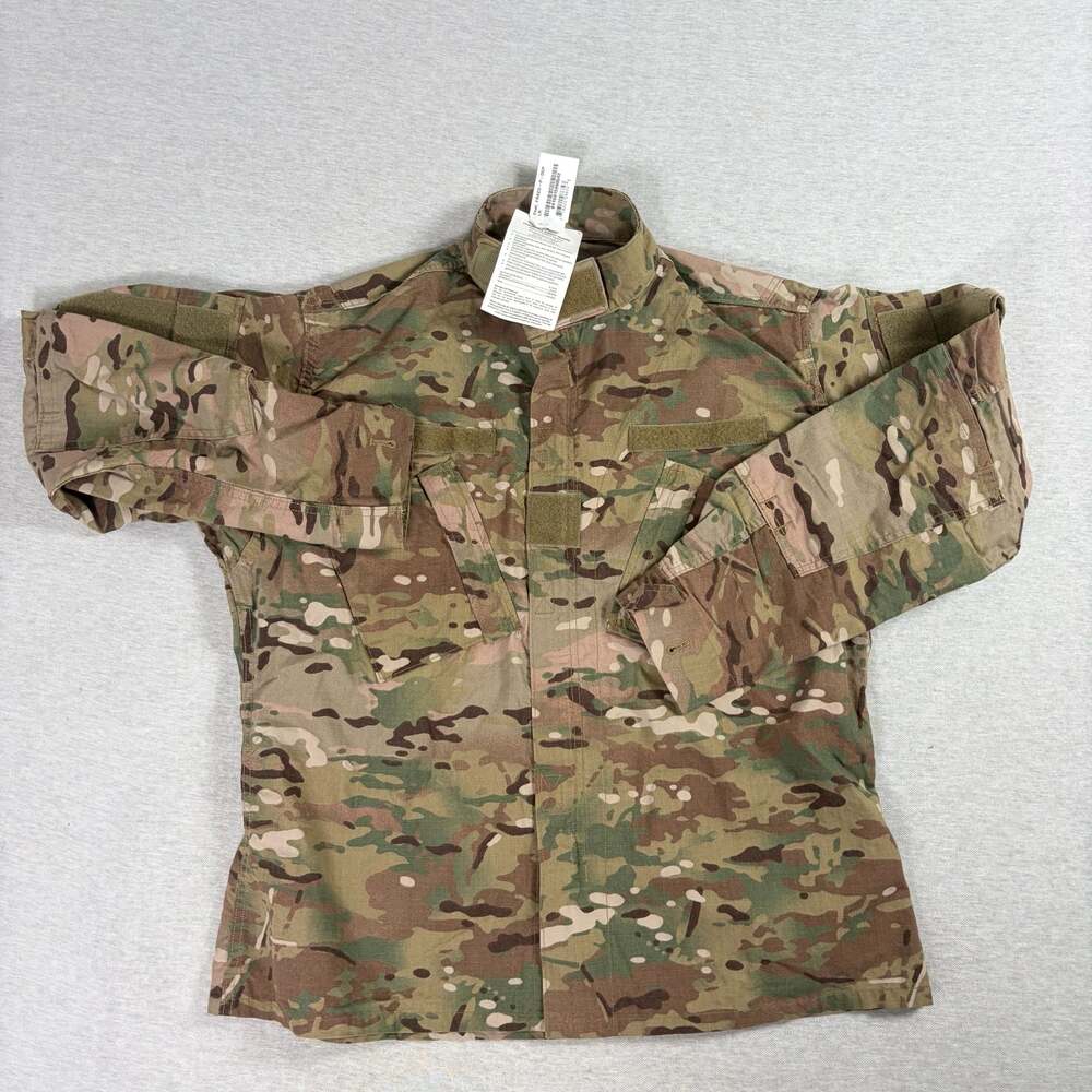 US Military FRACU OCP Camo Combat Coat Large Regular Insect Repellent